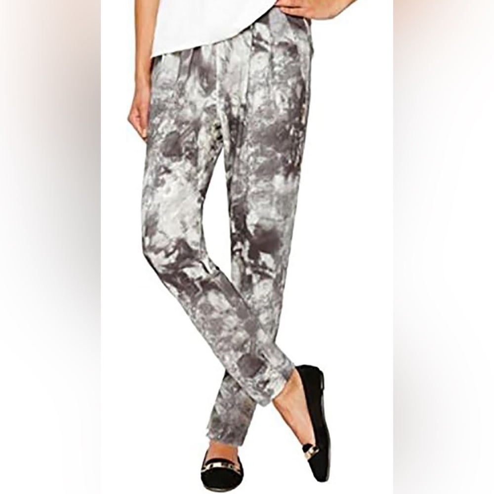 New SOFT JERSEY MATERIAL PULL ON PANT, Charcoal, Size Medium